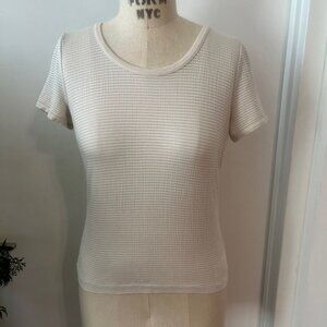 Vintage Armani Collezioni Ribbed T-Shirt Size 6